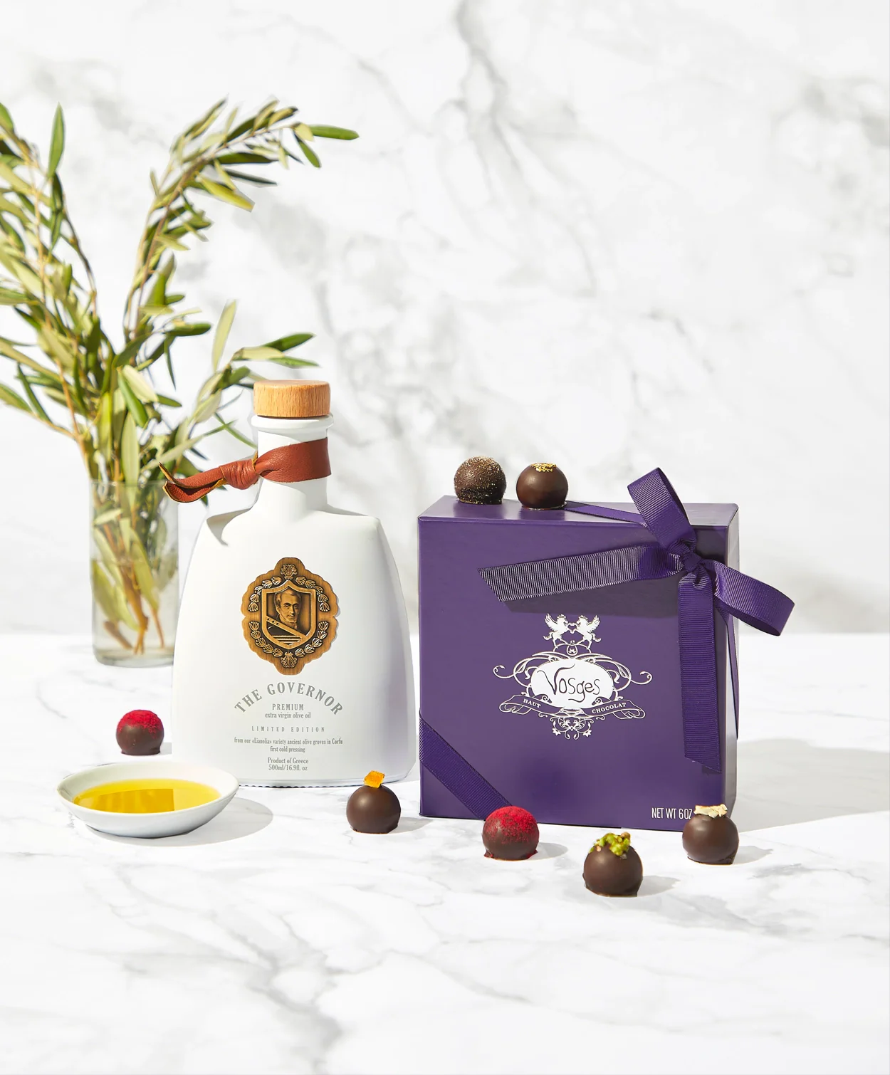 High-Phenolic Kyoord® Olive Oil + Chocolate Truffle Gift Set - Image 4