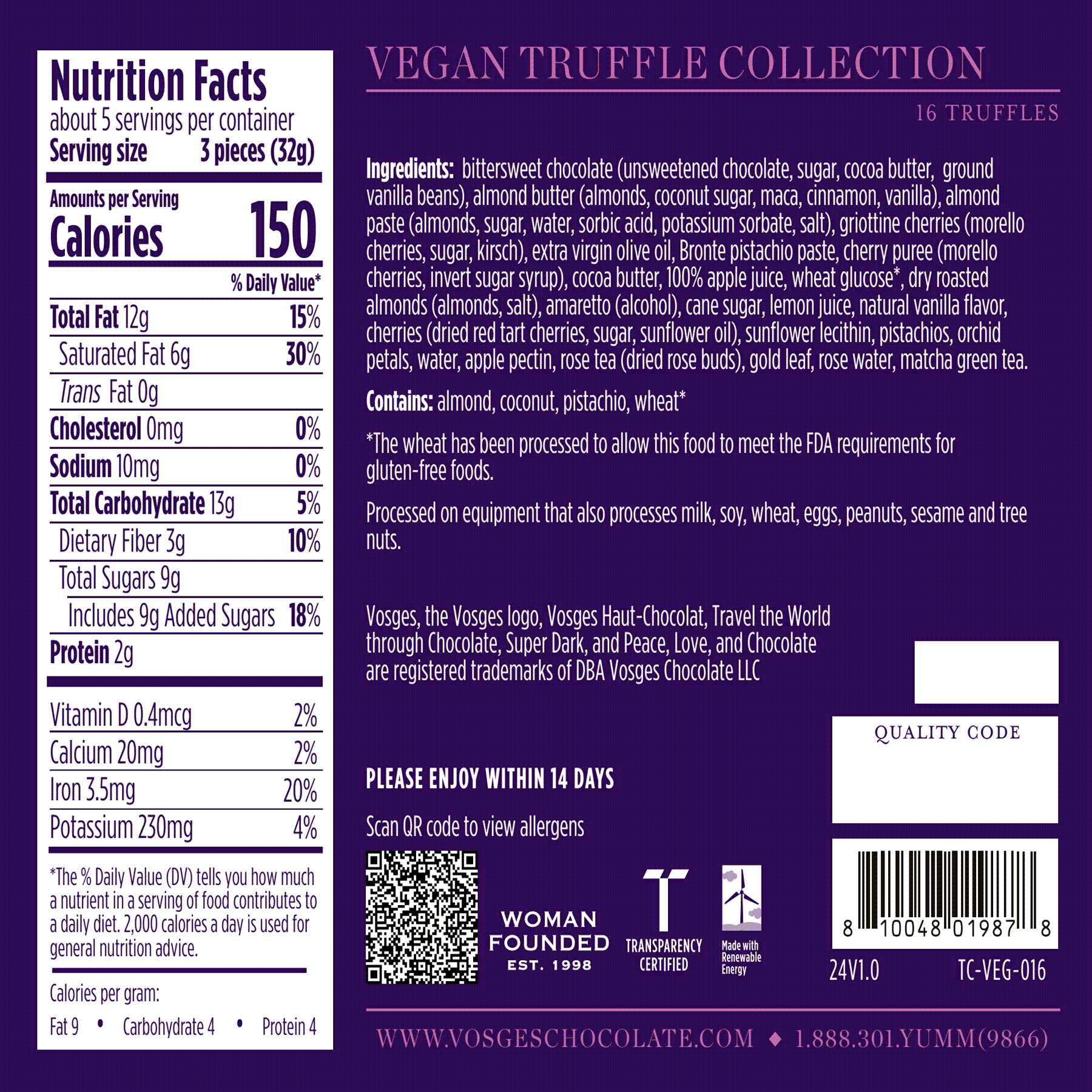 High-Phenolic Olive Oil and Dark Chocolate Vegan Truffles - Image 3