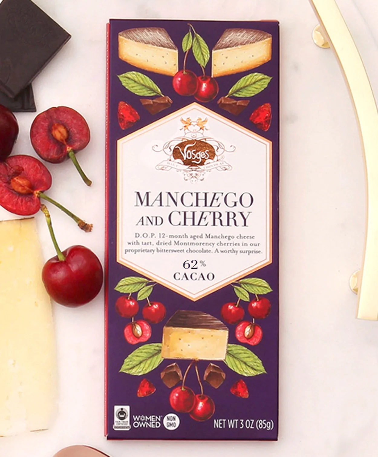Manchego and Cherry Chocolate Bar - Image 3
