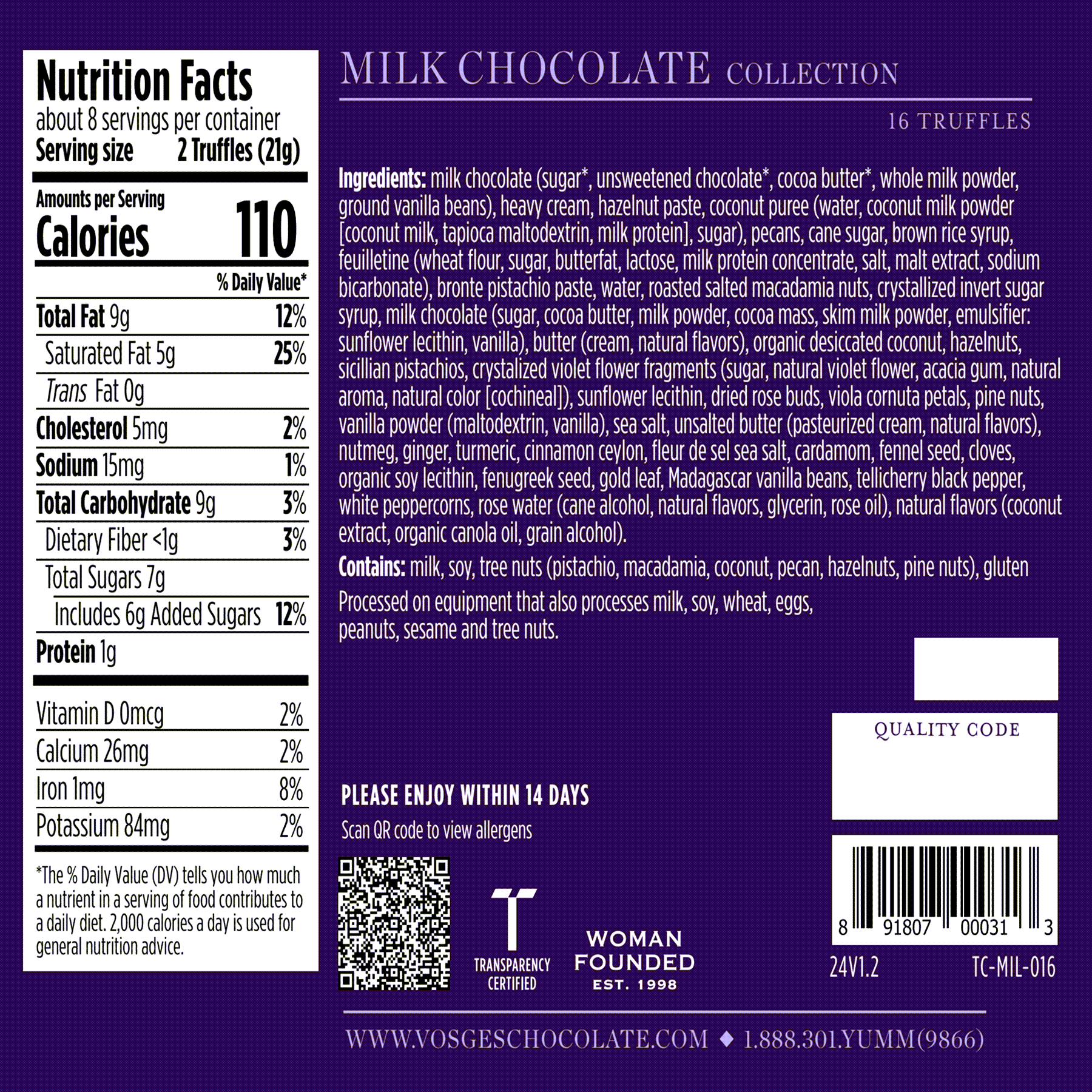 Milk Chocolate Truffles, 16 pieces - Image 4